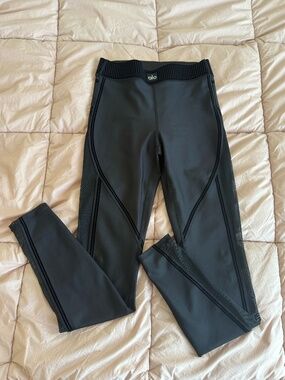 Alo Airlift Mesh Line Up High-Waist Legging - Black